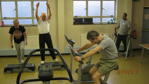cycle exercise at the Cardiac Club