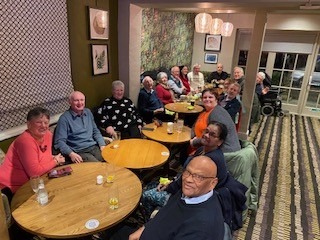 cardiac club members Christmas meal 2024 2